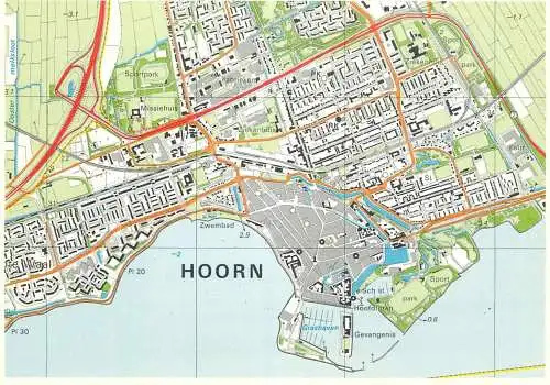 Netherlands Hoorn map
