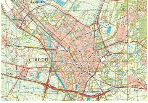 Netherlands Utrecht map