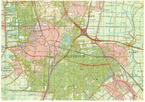 Netherlands Hilversum map