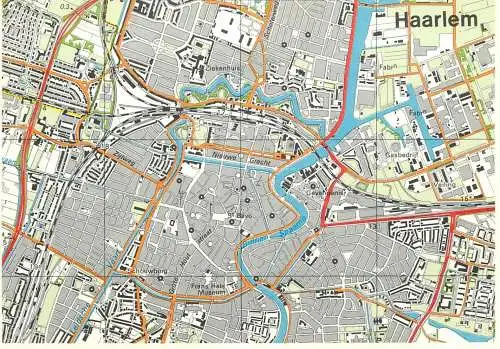 Netherlands Haarlem map