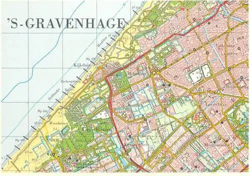 Netherlands 's-Gravenhage Den Haag map