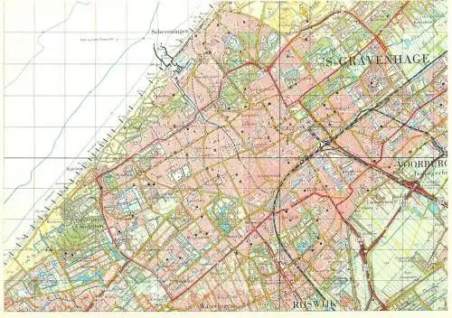 Netherlands 's-Gravenhage Den Haag map