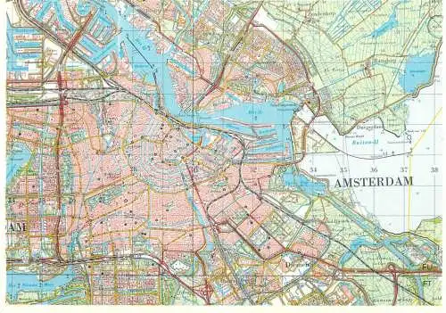 Netherlands Amsterdam city map souvenir