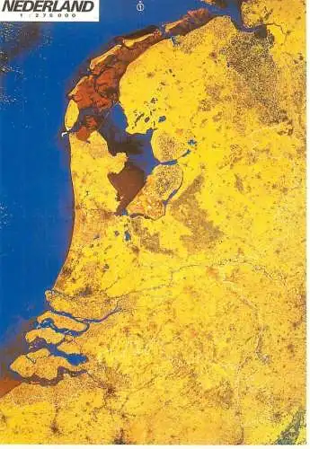 Netherlands map satellite image