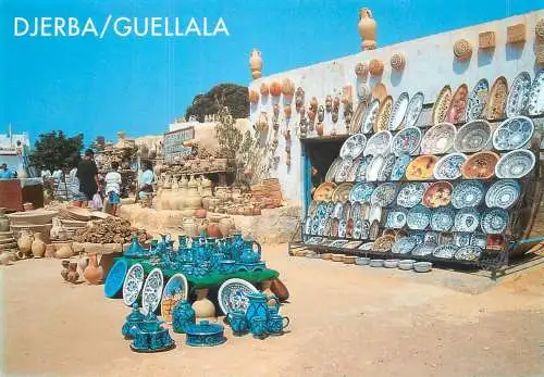 Tunisia Djerba Guellala ceramics pottery street market