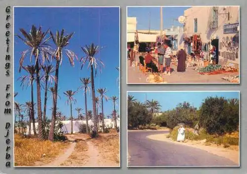 Tunisia Greetings from Djerba multi view