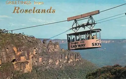 Australia Katoomba NSW Skyway cablecar scenic view