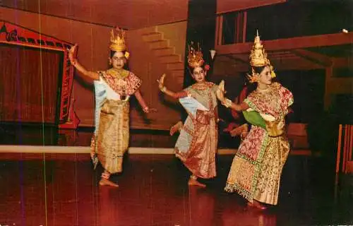 Thailand Thai women with typical clothing perform a Thai classical dance