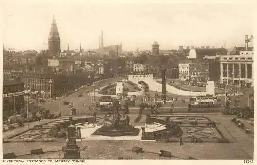 England Liverpool Mersey Tunnel entrance panorama