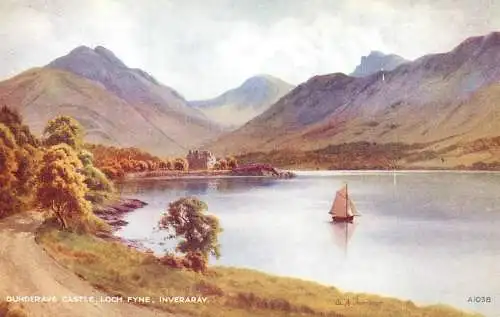 Scotland Inverary Loch Fyne, Dunderave Castle