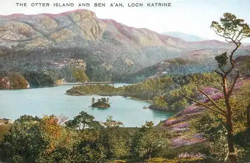 Scotland Loch Katrine Otter Island and Ben A'an