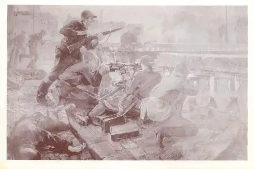 Romanian army defensive battles postcard Cercul military Cluj-Napoca lupte de aparare