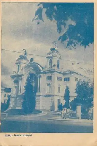 Romania Cluj-Napoca theater QSL Radio amateur card
