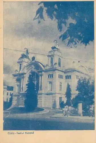 Romania Cluj-Napoca theatre QSL Radio amateur card