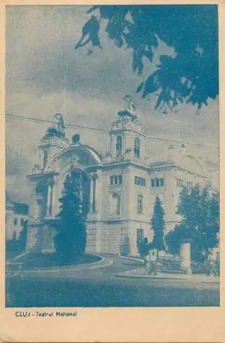 Romania Cluj-Napoca theatre QSL Radio amateur card
