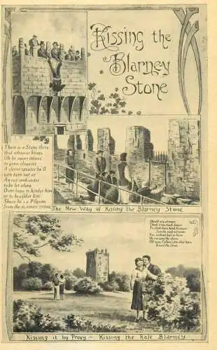Ireland Kissing the Blarney Stone (Cork) multi view souvenir