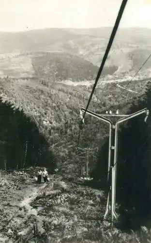 Romania vedere de pe Muntele Semenic - telescaunul