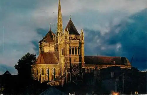Switzerland Geneve La Cathedrale Saint-Pierre illuminee