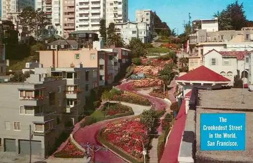USA San Francisco CA - the Crooked Street overview
