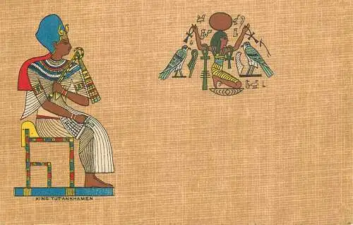Egyptian art series King Tutankhamen