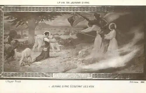 Jeanne d'Arc ecoutant les voix L. Royer pinxit