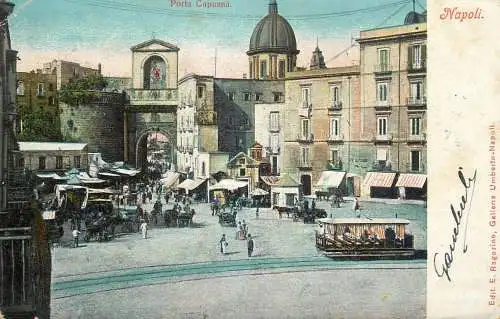 Italy Napoli Porta Capuana tramway