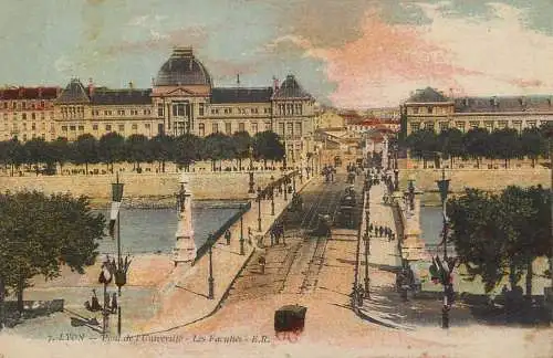 France Lyon Pont de l'Universite et les Facultes