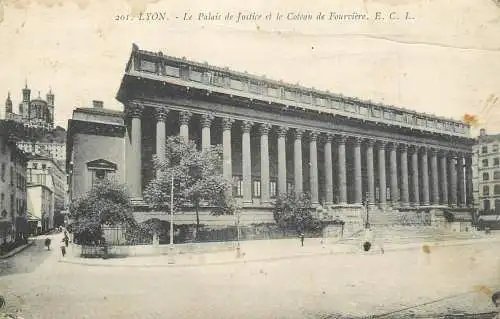France Lyon Palais de Justice et Coteau de Fourviere