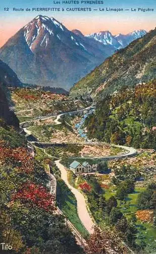 France Hautes Pyrenees Route de Pierrefitte a Cauterets - Le Limacon Le Peguere