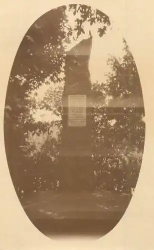 Photographic postcard monument to identify Scandinavia