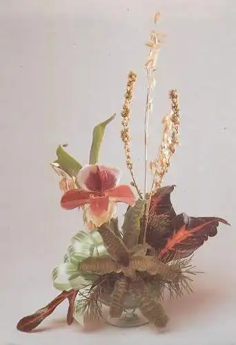 Flowers greetings postcard