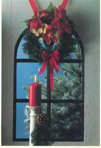 Christmas greetings postcard