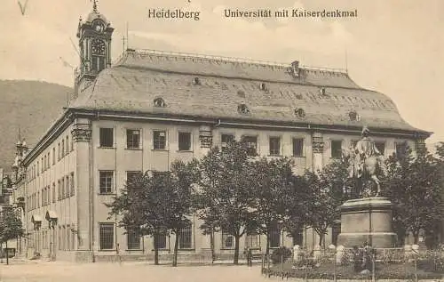 Germany Heidelberg Universitat mit Kaiserdenkmal