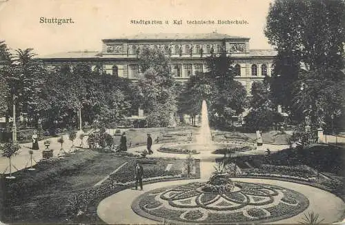 Germany Stuttgart Stadtgarten und Koningliche technische Hochschule