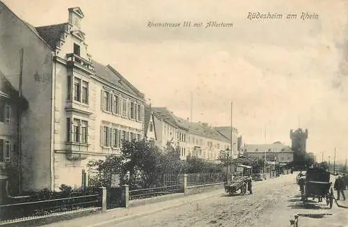 Germany Rudesheim am Rhein Rheinstrasse III mit Alderturm