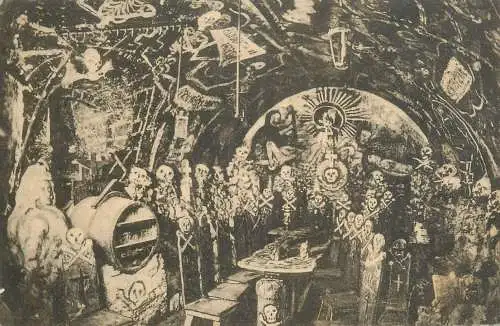 Germany Gruss aus dem Museum Breisach am Rhein detail artwork view