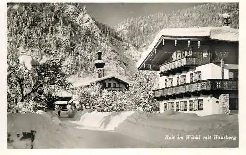 Germany Reit im Winkl mit Hausberg winter scenery
