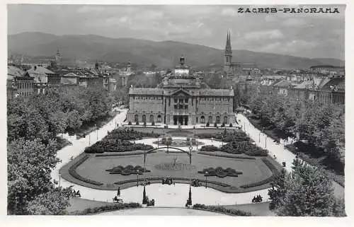 Croatia Zagreb panoramic view
