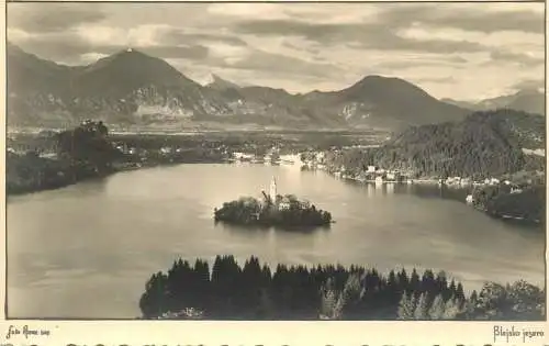 Slovenia Lake Bled general view