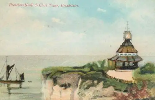 England Broadstairs - Preachers' Knoll and Clock Tower signed artwork