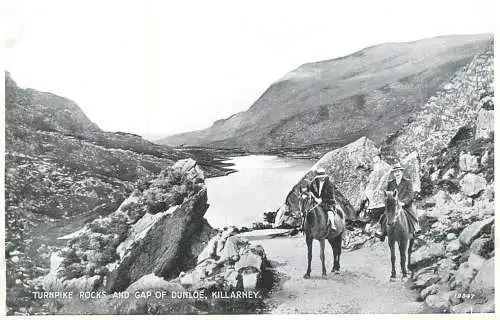 Ireland Killarney Turnpike Rocks and Gap of Dunloe riding types and scenes