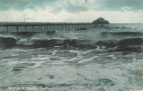 England Bognor Sussex stormy sea