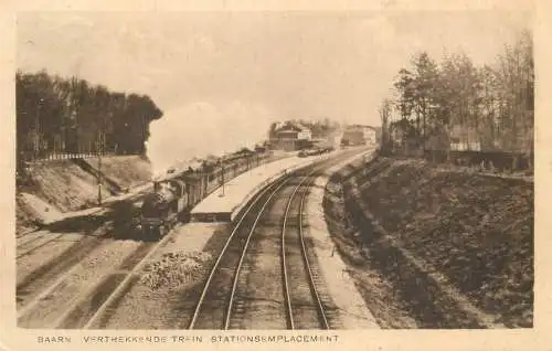 Netherlands Baarn train leaving station