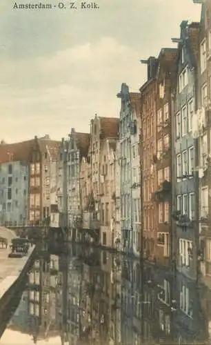 Netherlands Amsterdam O.Z Kolk canal view