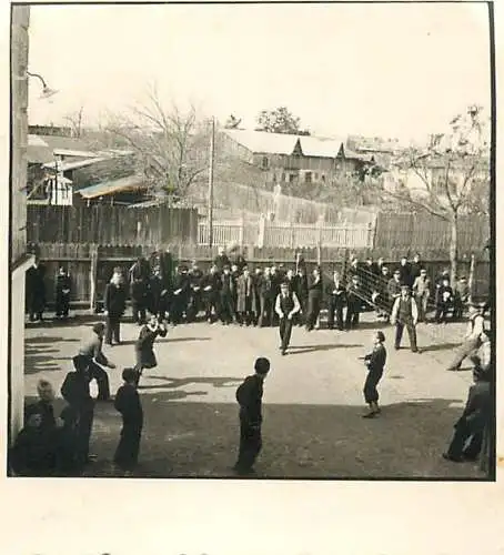 Anonymous persons schoolyard 1941 souvenir photo