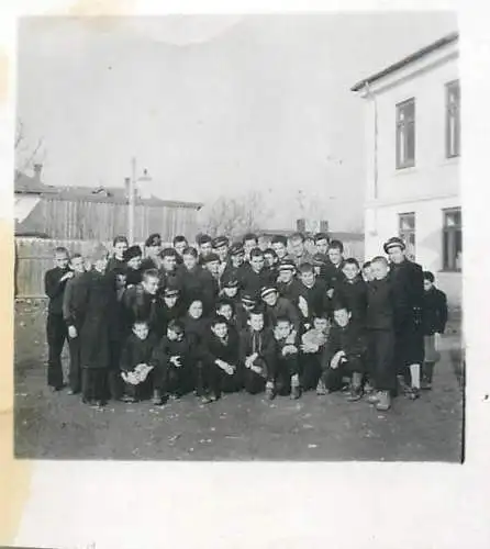Anonymous persons school prom souvenir photo