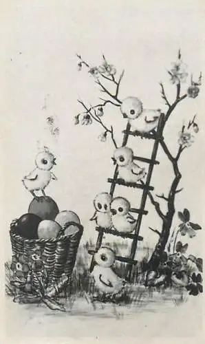 Romania Easter greetings chicken