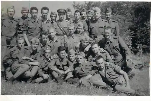 Romanian army regimental souvenir photo