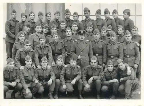 Romanian army military soldiers regimental souvenir photo 8 x 11 cm