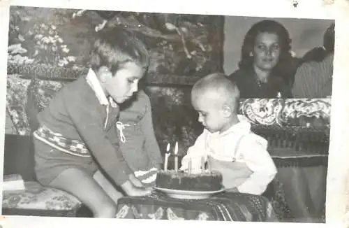 Romania birthday souvenir photo anonymous persons 8 x 13 cm